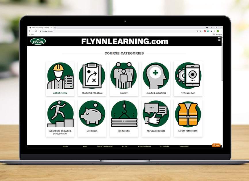 Flynn Learning Website Screenshot